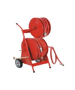 1″60 metre+ 40 metre Kauçuk Hortumlu Yangın Hortum Makara Arabası